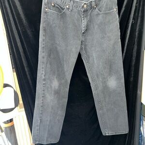 Lee Men's Straight Black Jeans